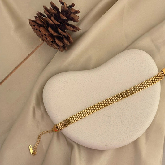 Gloden Grain Link Bracelet - SRYN