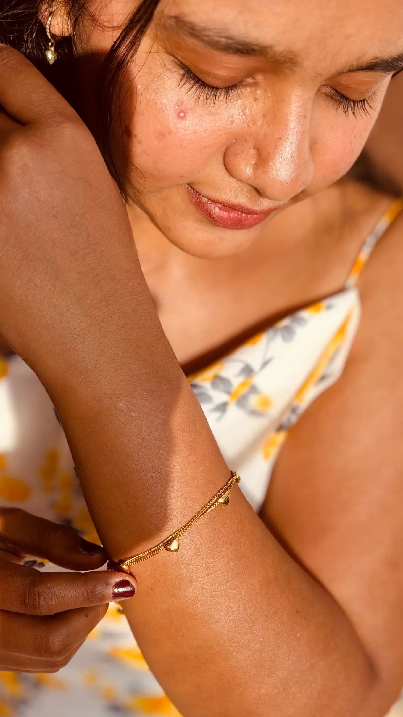 Heart Strings Chain Bracelet - SRYN