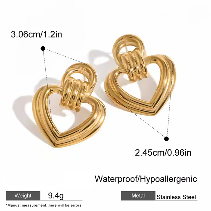 Heart Knot Earrings - SRYN