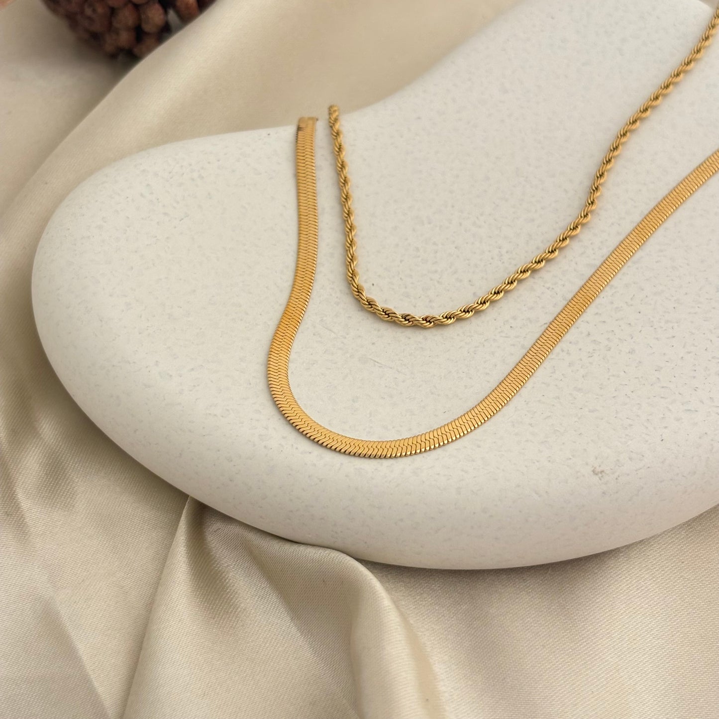 Rope & Snake Layered Necklace - SRYN