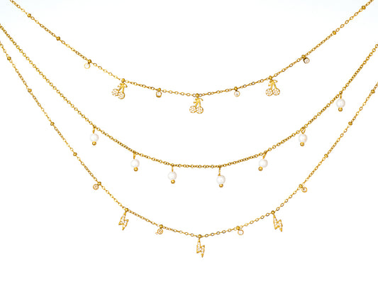 Jhilmil Mothi Charm Necklace