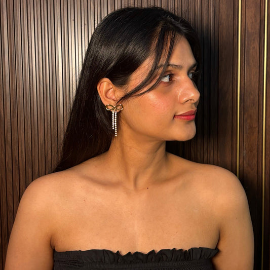 Midnight Bow Earrings - SRYN