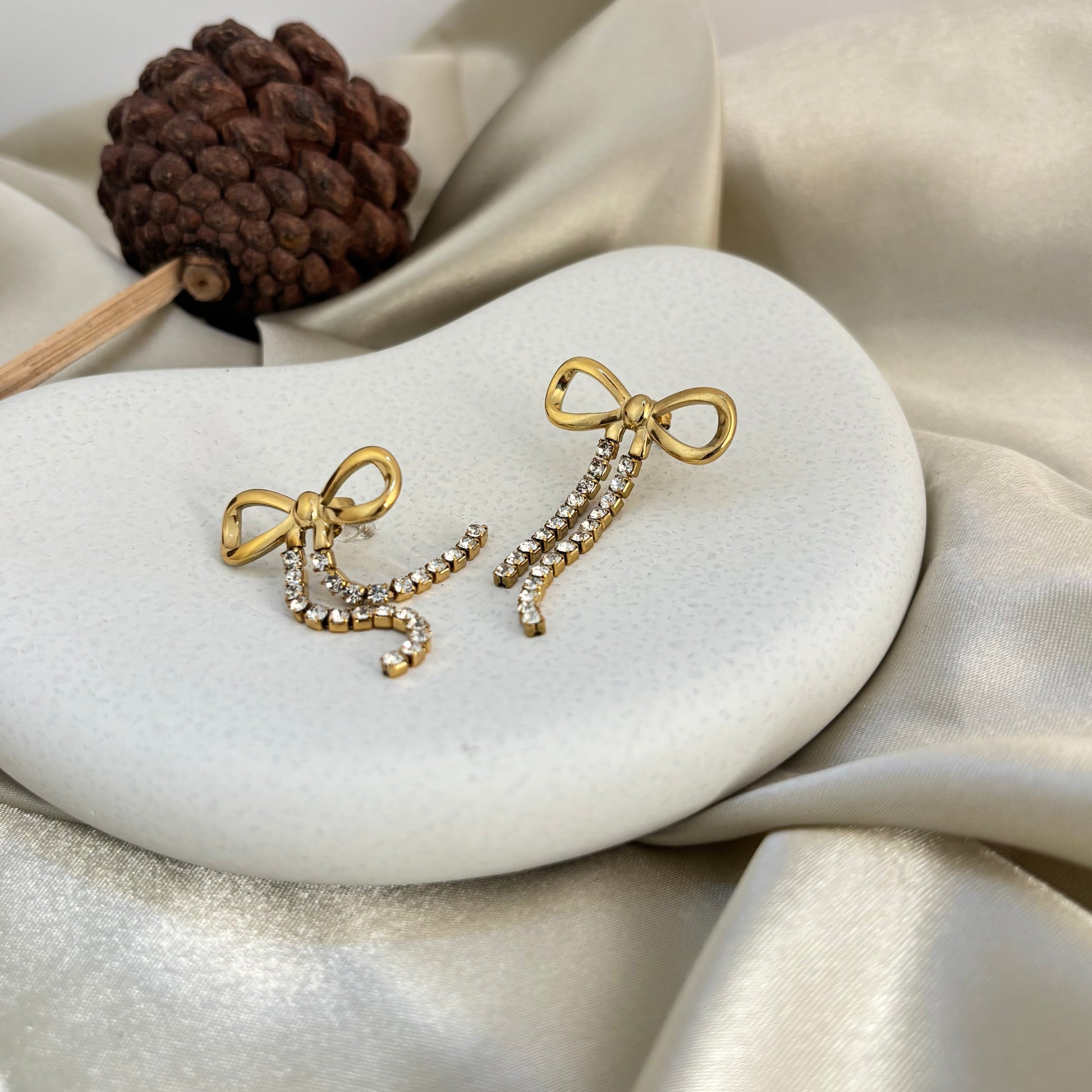 Midnight Bow Earrings - SRYN
