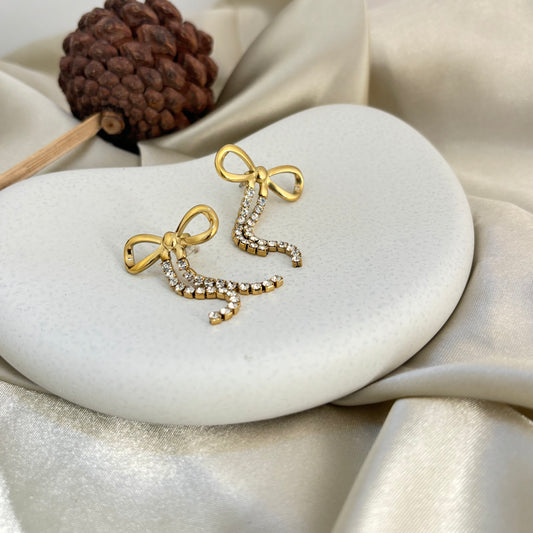 Midnight Bow Earrings - SRYN