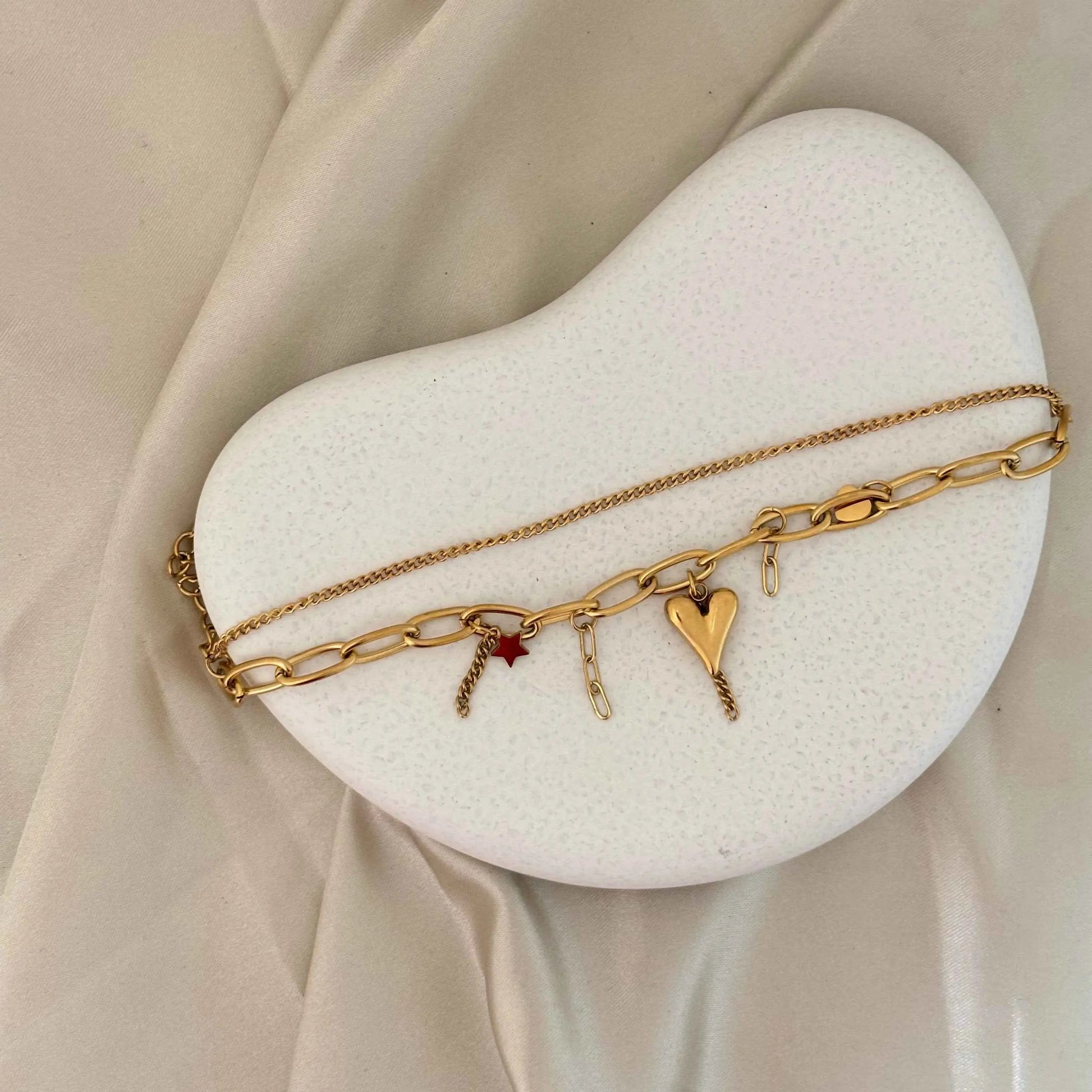 Celestial Romance Charm Bracelet