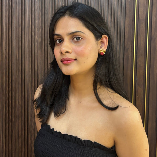 Cherry Bow Earrings - SRYN