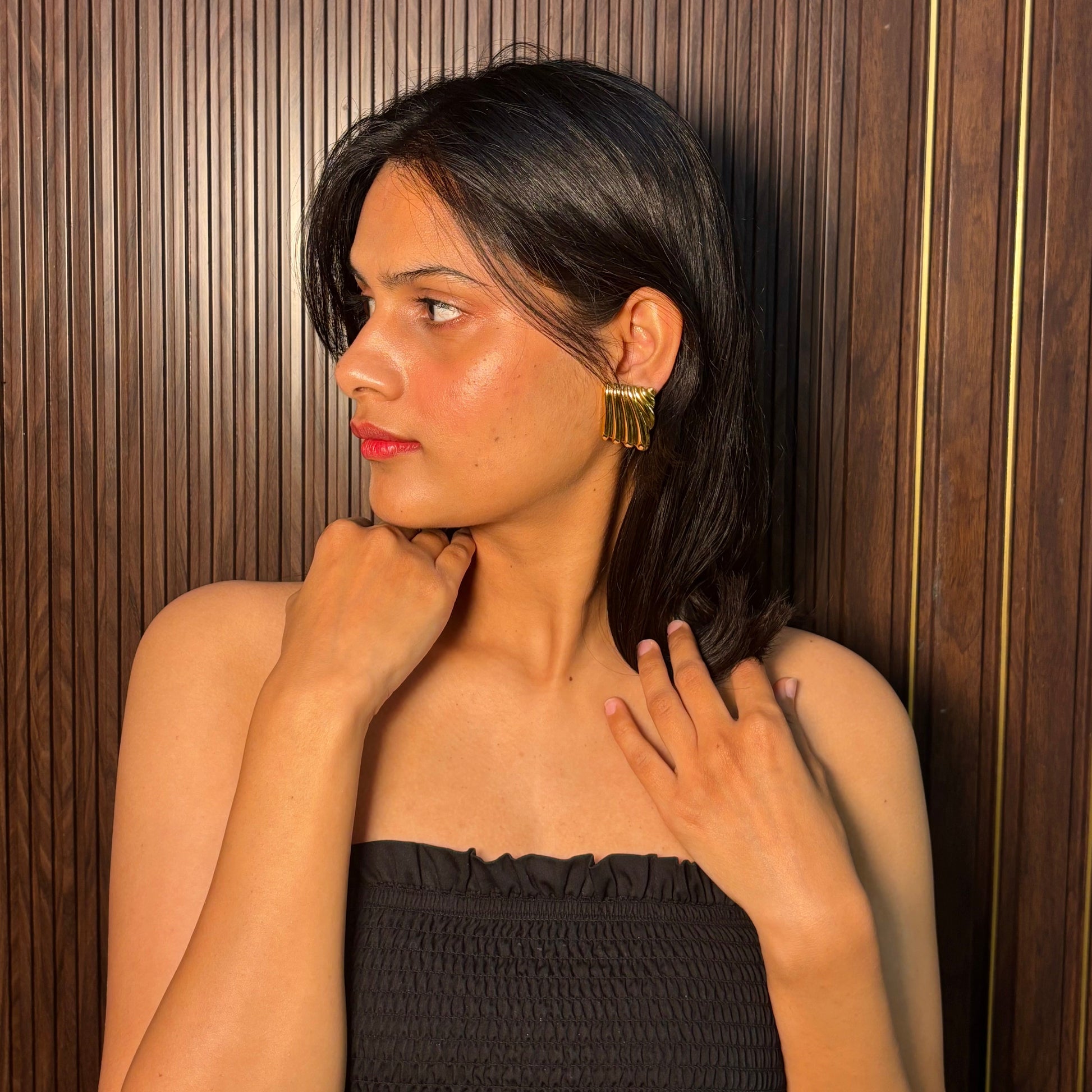 Hailey Square Wave Earrings - SRYN