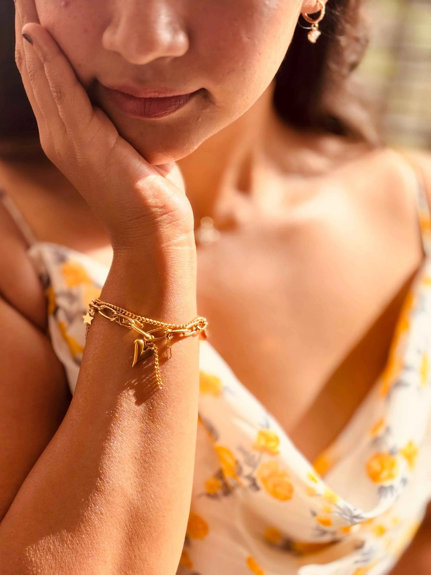 Celestial Romance Charm Bracelet