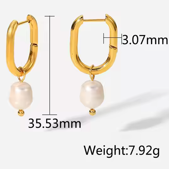 Pearl Drop Earrings - SRYN
