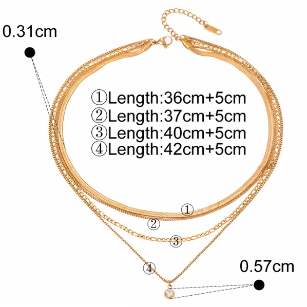 Goddess Stack Necklace - SRYN