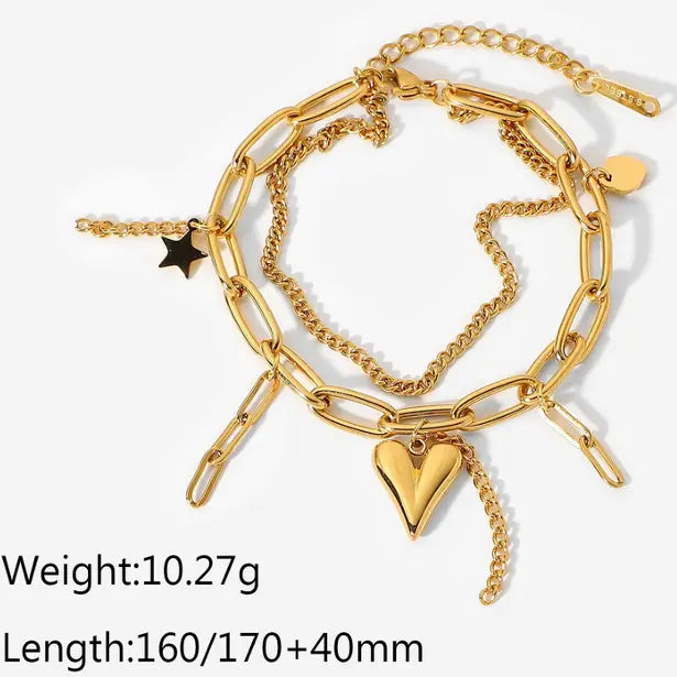 Celestial Romance Charm Bracelet