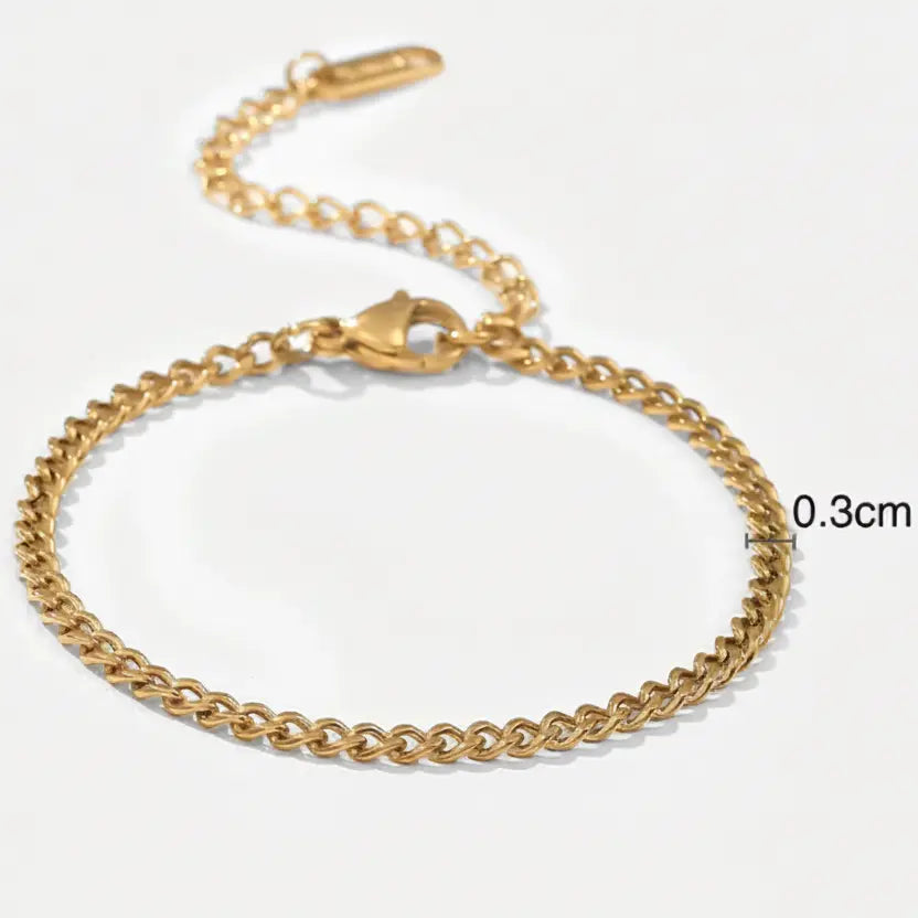 Curb Chain Stacking Bracelet