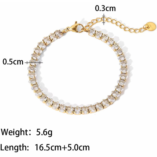 Lunar Kiss Tennis Bracelet - SRYN