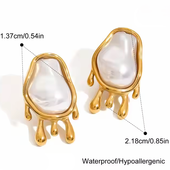 Pearl Drip Earrings - SRYN