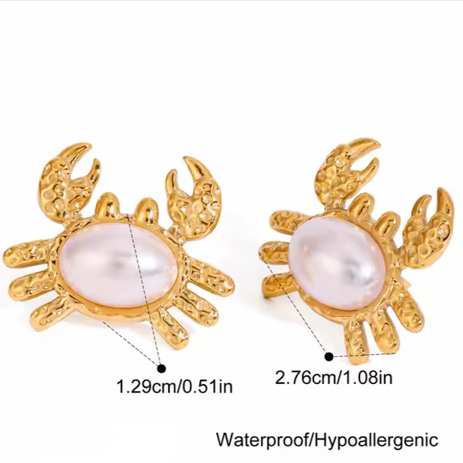 Crab Earrings - SRYN