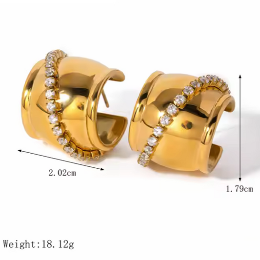 Bling Babe Hoop Earrings - SRYN