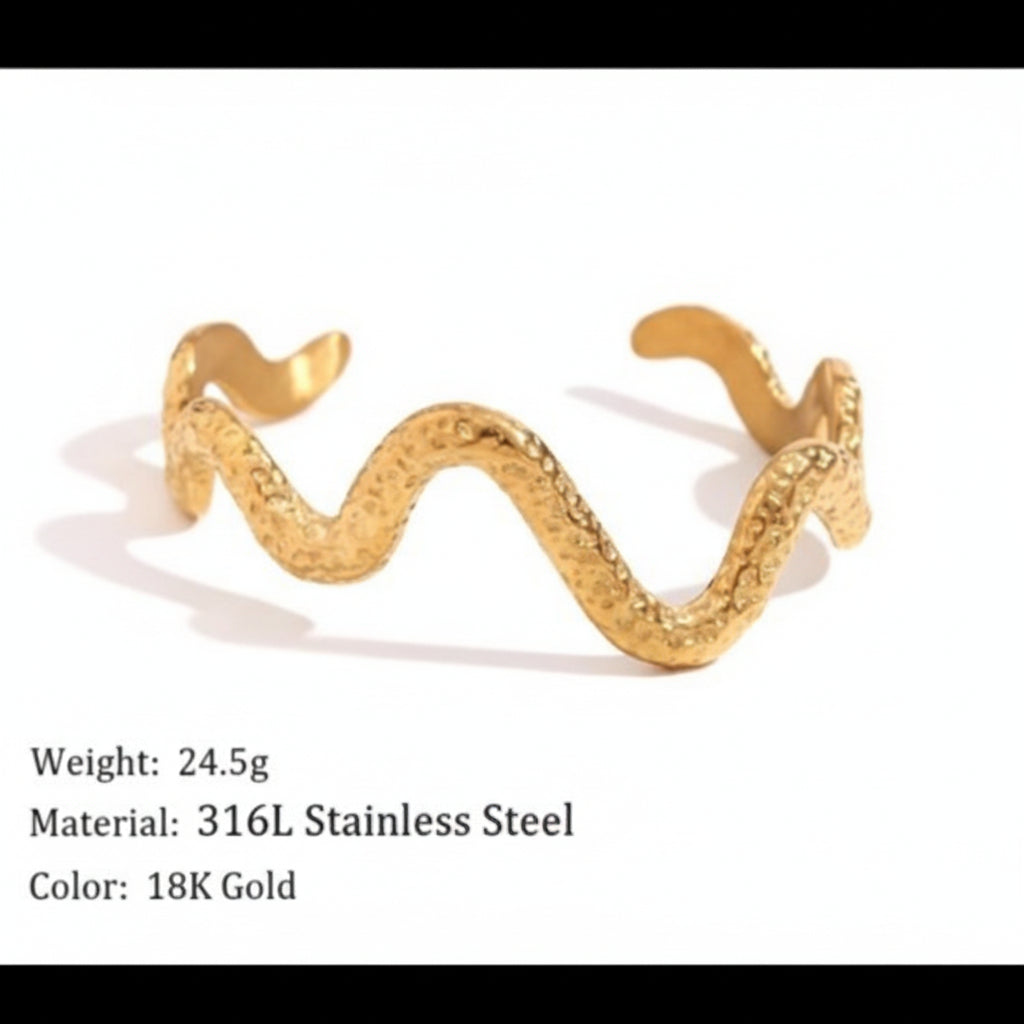 Wave Cuff Bracelet - SRYN