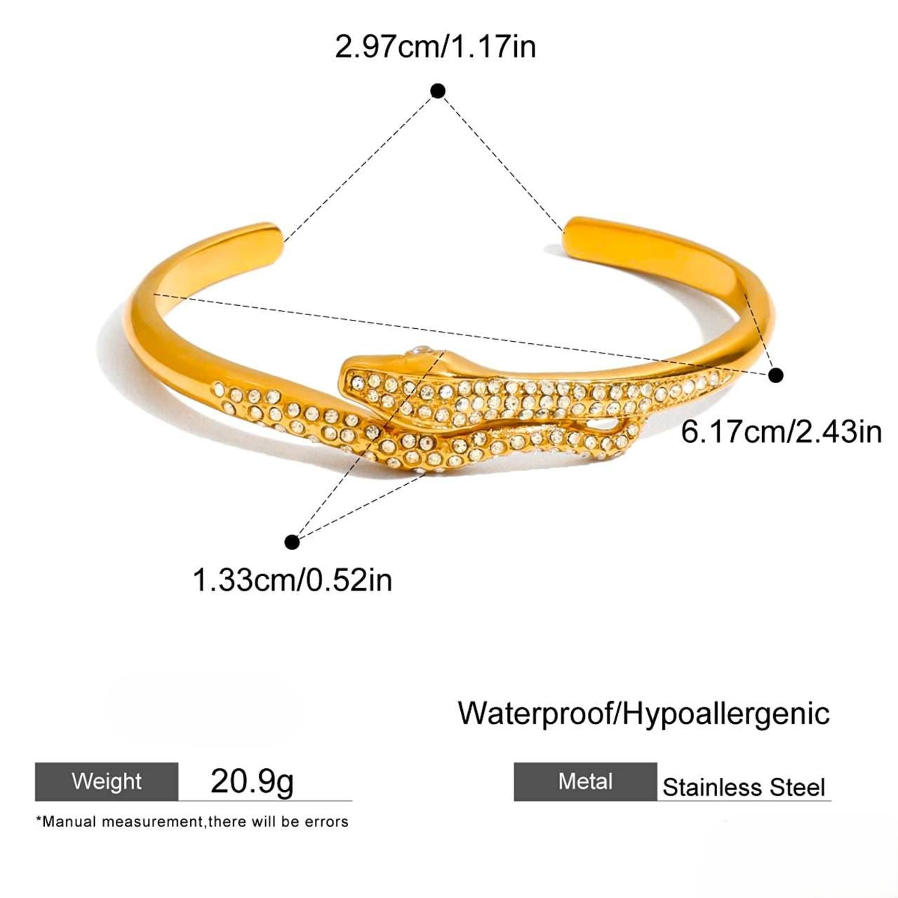 Serpent Queen Cuff Bracelet - SRYN