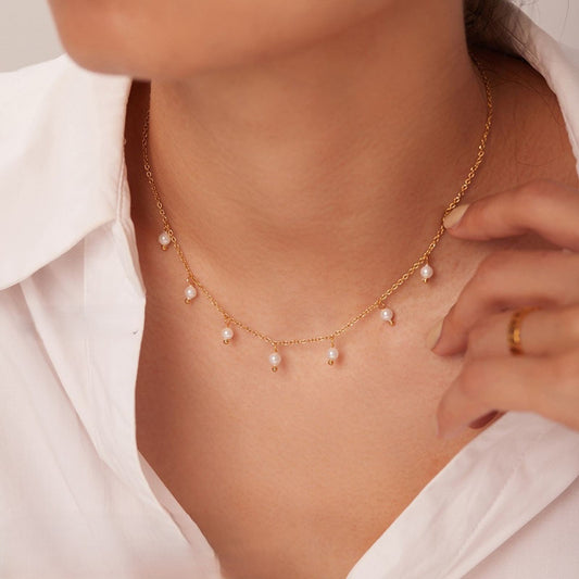 Jhilmil Mothi Charm Necklace